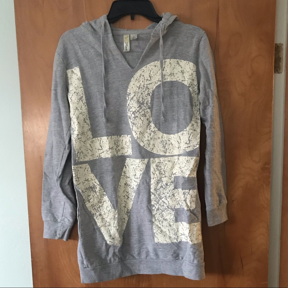 Gray hoodie